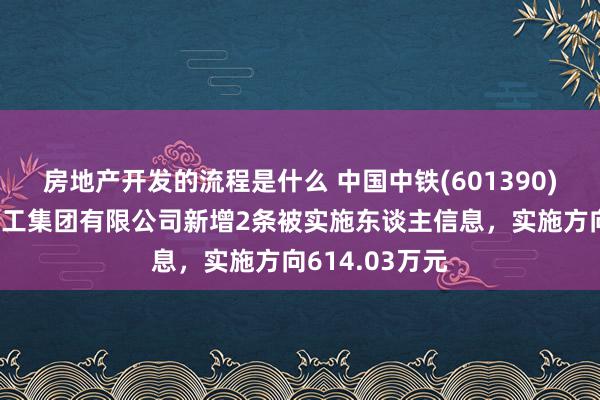 房地产开发的流程是什么 中国中铁(601390)控股的中铁建工集团有限公司新增2条被实施东谈主信息，实施方向614.03万元