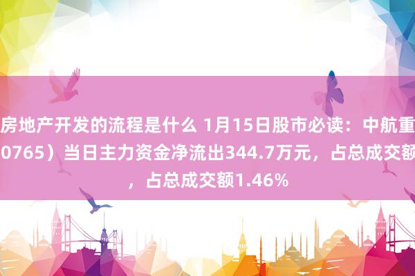 房地产开发的流程是什么 1月15日股市必读：中航重机（600765）当日主力资金净流出344.7万元，占总成交额1.46%