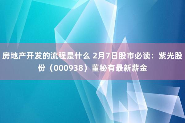 房地产开发的流程是什么 2月7日股市必读：紫光股份（000938）董秘有最新薪金