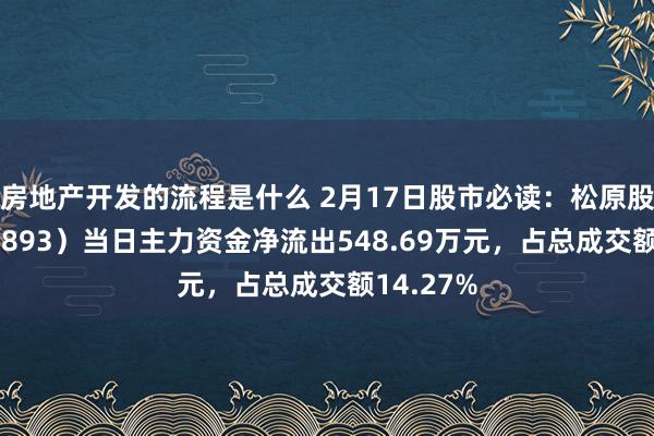 房地产开发的流程是什么 2月17日股市必读：松原股份（300893）当日主力资金净流出548.69万元，占总成交额14.27%