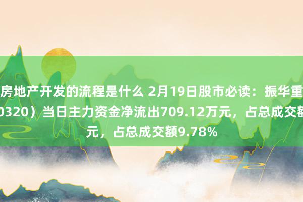 房地产开发的流程是什么 2月19日股市必读：振华重工（600320）当日主力资金净流出709.12万元，占总成交额9.78%