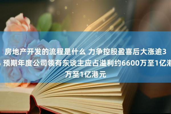 房地产开发的流程是什么 力争控股盈喜后大涨逾36% 预期年度公司领有东谈主应占溢利约6600万至1亿港元